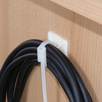 Connect Klebesockel für Kabelbinder Set / 30 x 30 mm / VE - 15 Stk