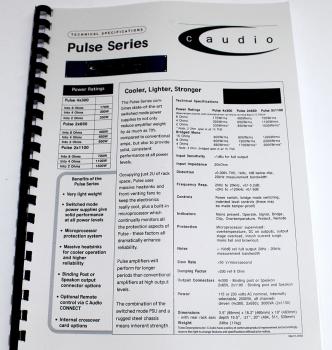 Pulse PA-Verstärker Serie / technische Unterlage