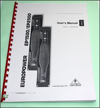 Behringer -EP1500-2500 / technische Unterlage