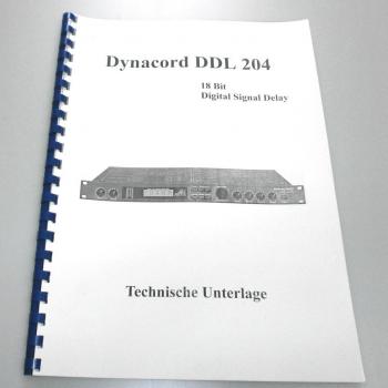 Dynacord Digital Delay DDL 204 / technische Unterlage
