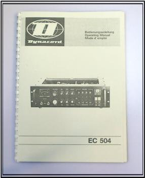 Dynacord Verstärker EC-504 / technische Unterlage