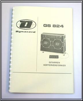 Dynacord Gitarrenverstärker GS 824 / technische Unterlage