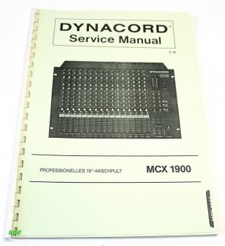 Dynacord MCX 1900 / technische Unterlage