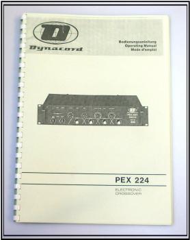 Dynacord Frequenzweiche PEX 224 / technische Unterlage