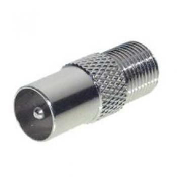Adapter / F-Buchse nach IEC-Stecker
