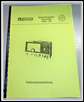 Leader Generator LAG-26 / technische Unterlage