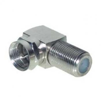 Adapter / F-Stecker nach F-Buchse Winkel-Ausführung