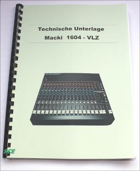 Mackie 1604 Mischpult / technische Unterlage