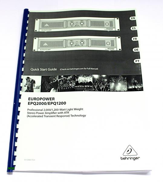 Behringer EPQ-2000 / technische Unterlage