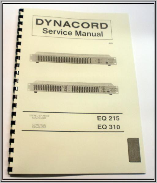 Dynacord EQ 215-310 / technische Service-Unterlage