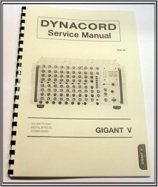 Dynacord Gigant-V / technische Unterlage