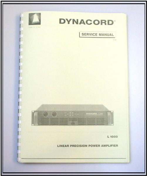 Dynacord Linear-Power Endstufe L-1000 / technische Unterlage