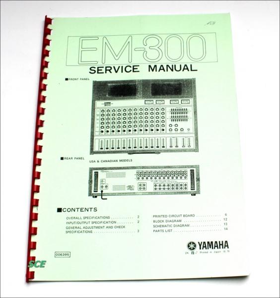 Yamaha EM-300 / Technische Unterlage