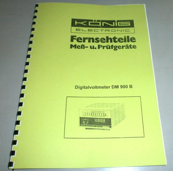 König Digitalvoltmeter DM 900 B / technische Unterlage