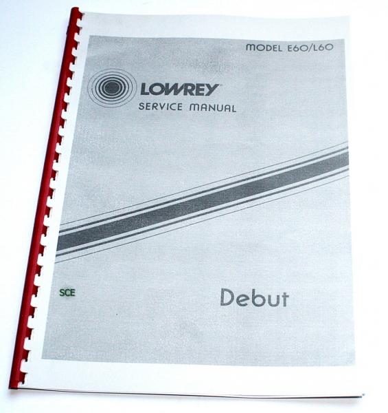 Lowrey Orgel E-60 / L-60 / technische Unterlage