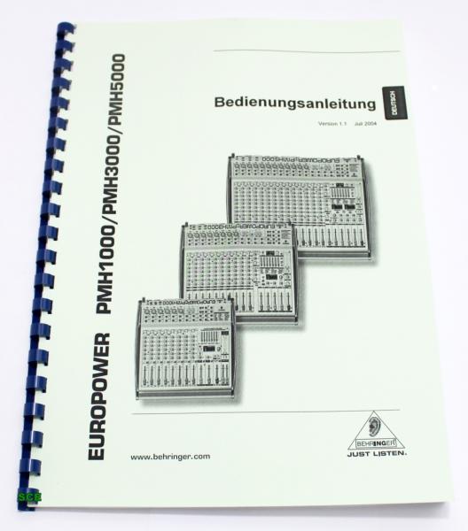 Behringer Europower PMH-5000 / technische Unterlage