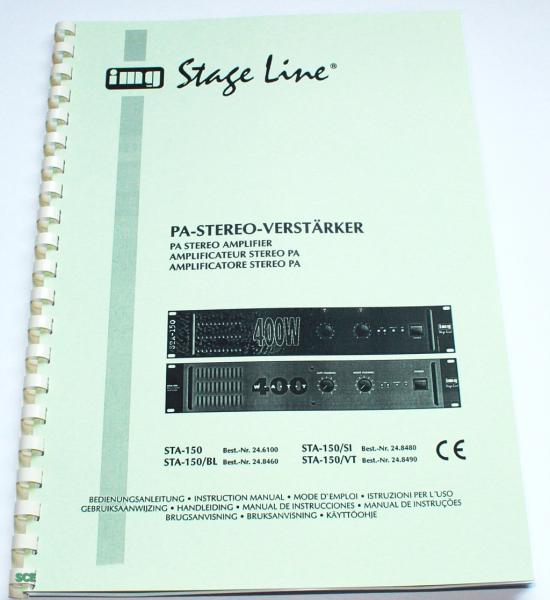 Stage-Line PA-Verstärker STA-150 / technische Unterlage