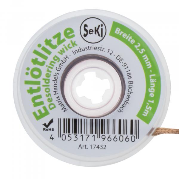 Entlöt - Sauglitze mit 2,5 mm Breite