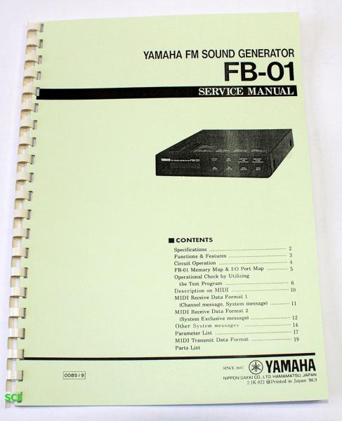 Yamaha Soundgenerator FB-01 / technische Unterlage