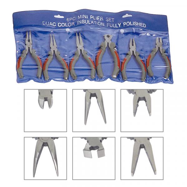 Zangenset 6-Fach 2-farbig isoliert